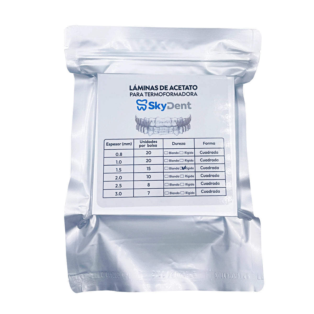 Láminas Acetato Blandas 3.0mm x 7 uds - Skydent